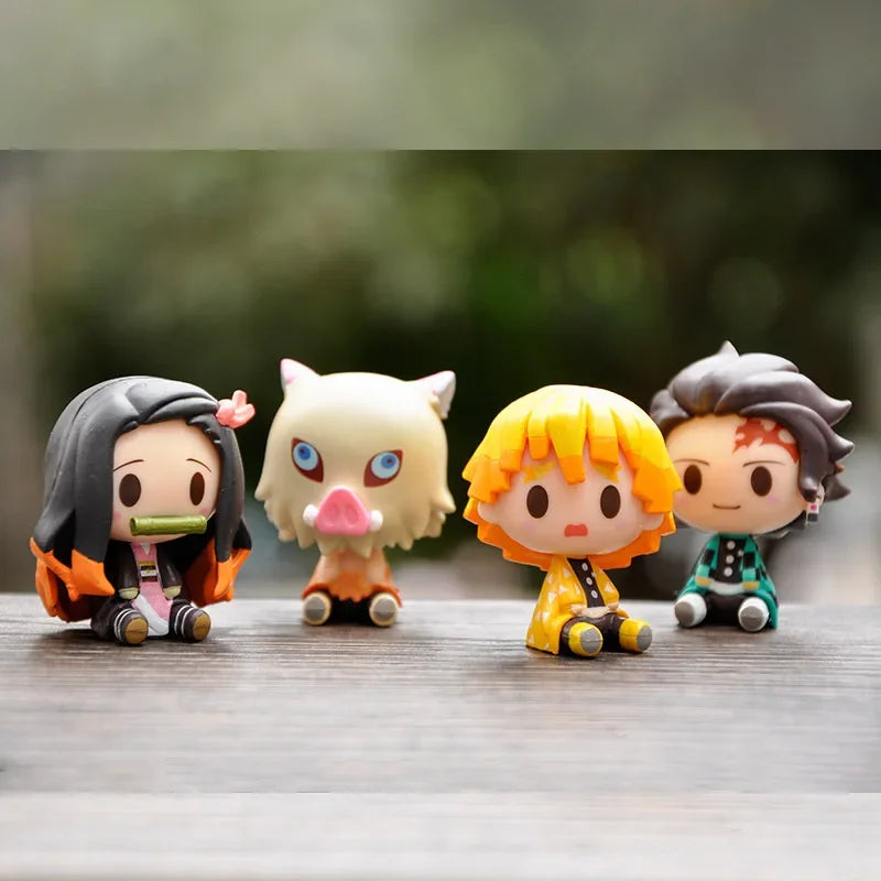 Demon Slayer Action Figures 4 Pcs